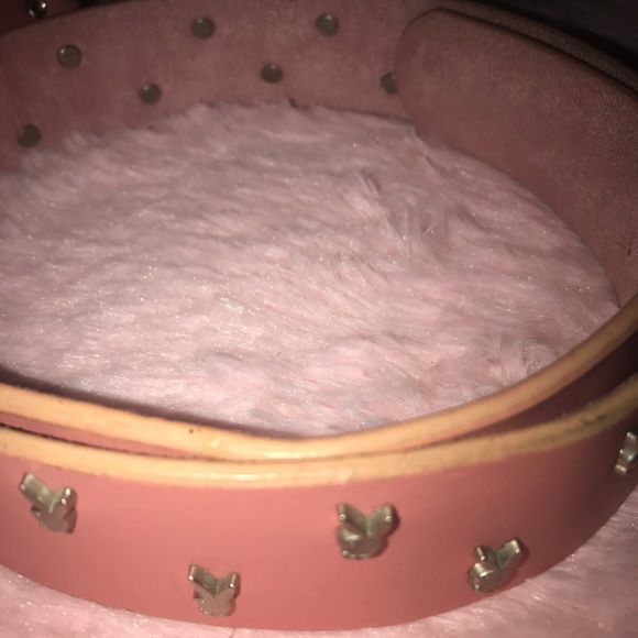 Playboy Barbie pink silver belt sexy vintage Y2k trashy dollbaby vinyl vegan - Picture 7 of 11